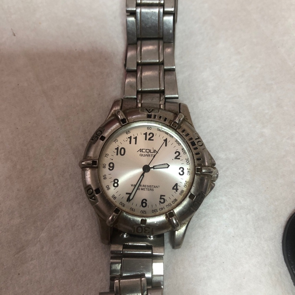 Acqua Stainless Steel Quartz Watch in Silver